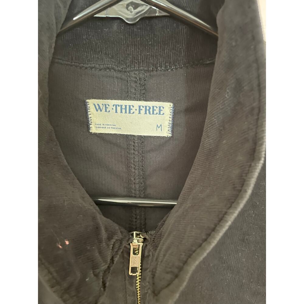 Free People We The Free Jayde Corduroy Flare Jumpsuit Black Medium - Picture 3 of 13